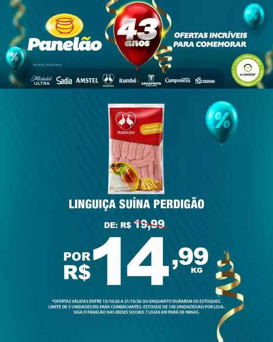 Catálogo Panelão Supermercados | OFERTAS INCRÍVEIS PARA COMEMORAR | 2026-10-16T00:00:00.000Z - 2026-10-21T00:00:00.000Z
