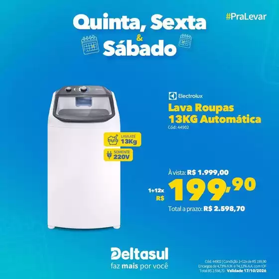 Catálogo Deltasul em Tapera | Encarte Deltasul | 2026-10-17T00:00:00.000Z - 2026-10-17T00:00:00.000Z