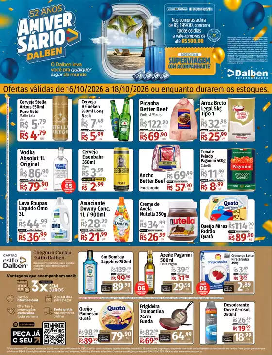 Catálogo Supermercado Dalben | Aniversário Dalben | 2026-10-16T00:00:00.000Z - 2026-10-18T00:00:00.000Z