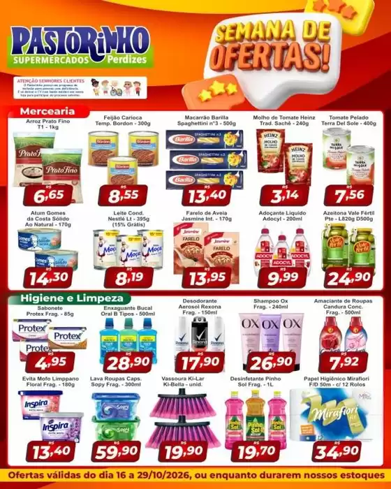 Catálogo Supermercado Pastorinho | Encarte Supermercado Pastorinho | 2026-10-16T00:00:00.000Z - 2026-10-29T00:00:00.000Z