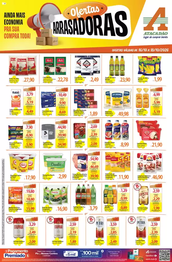 Catálogo Atacadão em Araras | Atacadão - Ofertas Arrasadoras | 2026-10-16T00:00:00.000Z - 2026-10-18T00:00:00.000Z