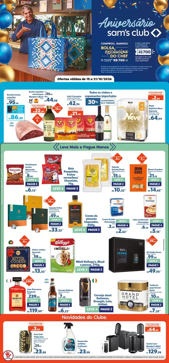 Catálogo Sam's Club | OFERTAS SEMANAL ANIVERSÁRIO SP | 2026-10-16T00:00:00.000Z - 2026-10-21T00:00:00.000Z
