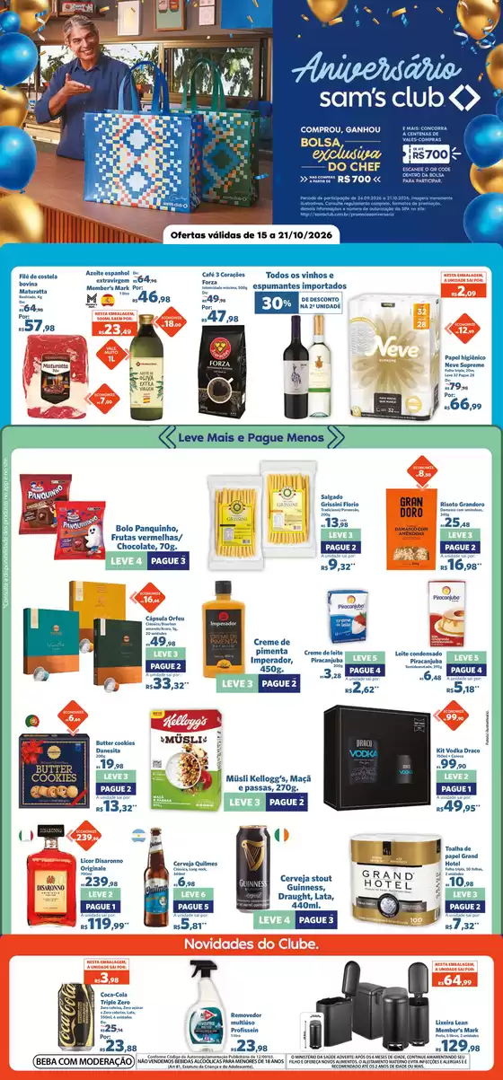 Catálogo Sam's Club | OFERTAS SEMANAL ANIVERSÁRIO MG | 2026-10-16T00:00:00.000Z - 2026-10-21T00:00:00.000Z