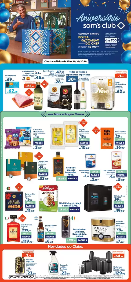 Catálogo Sam's Club | OFERTAS SEMANAL ANIVERSÁRIO PB | 2026-10-16T00:00:00.000Z - 2026-10-21T00:00:00.000Z