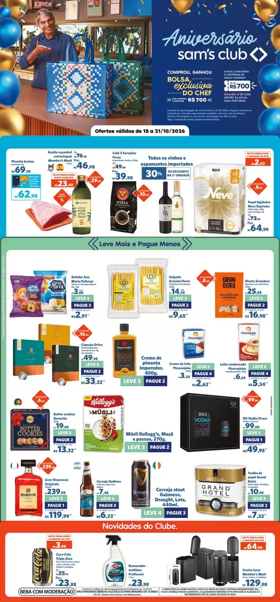 Catálogo Sam's Club | OFERTAS SEMANAL ANIVERSÁRIO MS | 2026-10-16T00:00:00.000Z - 2026-10-21T00:00:00.000Z
