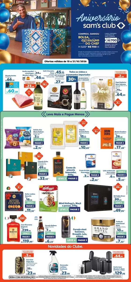 Catálogo Sam's Club | OFERTAS SEMANAL ANIVERSÁRIO RN | 2026-10-16T00:00:00.000Z - 2026-10-21T00:00:00.000Z