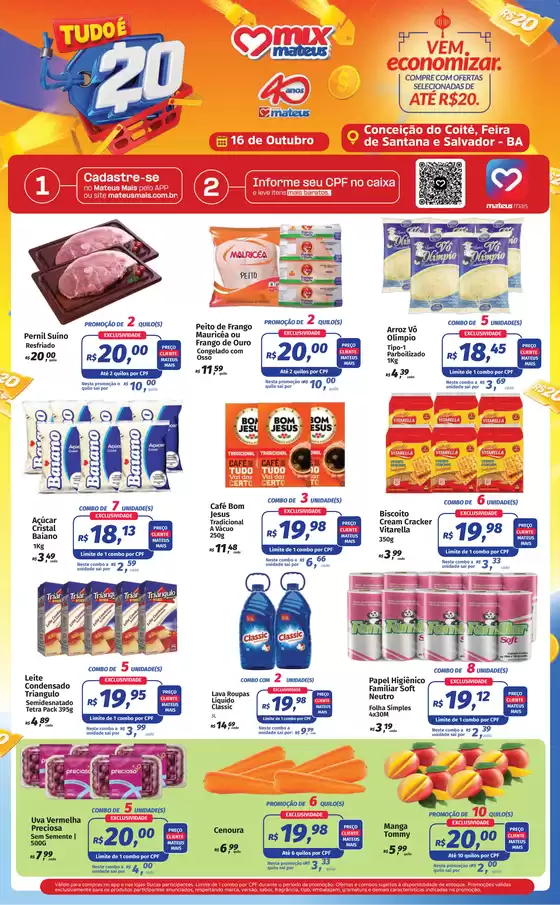 Catálogo Supermercados Mateus | Tudo é 20 | 2026-10-15T00:00:00.000Z - 2026-10-16T00:00:00.000Z
