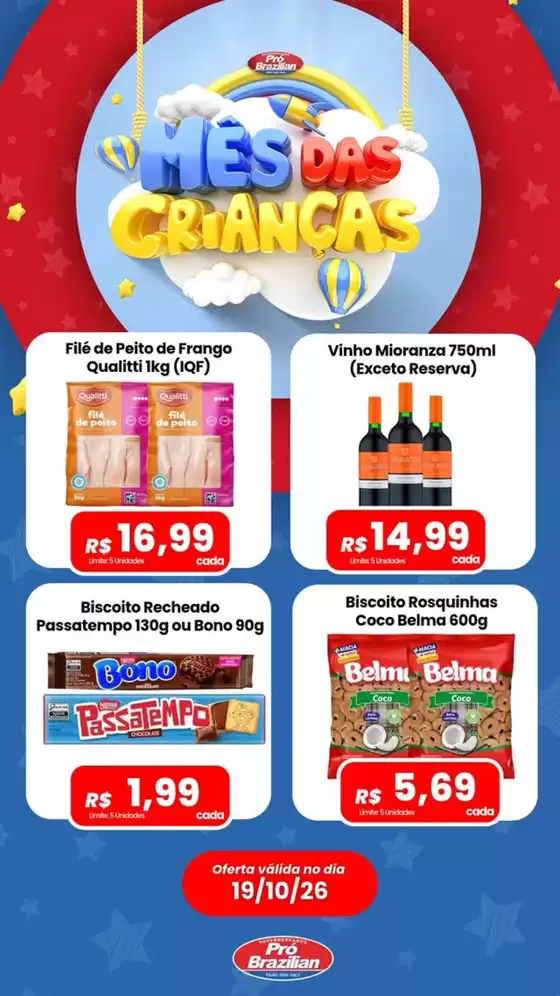 Catálogo Supermercados Pró Brazilian | Mês das Crianças  | 2026-10-19T00:00:00.000Z - 2026-10-19T00:00:00.000Z