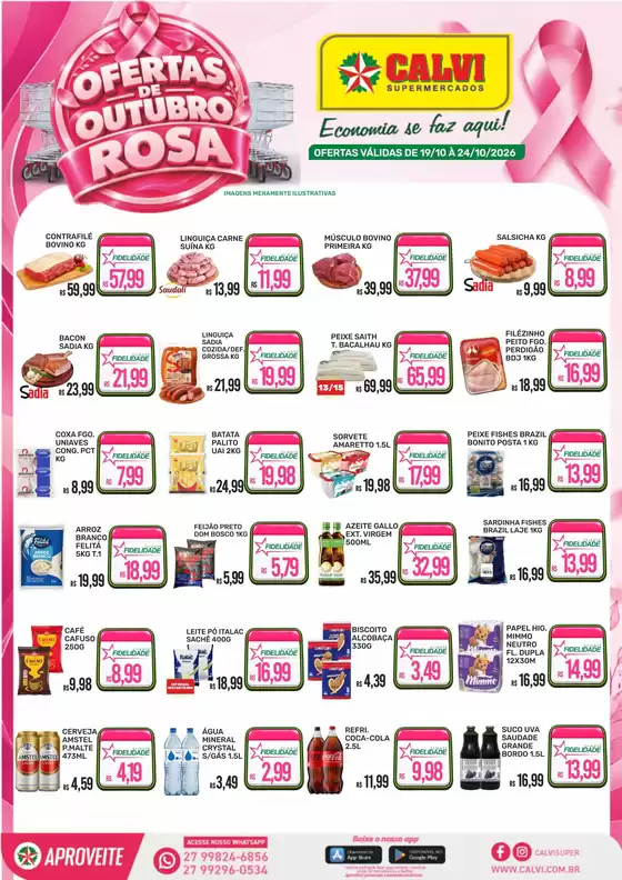 Catálogo Calvi Supermercados | OFERTAS OUTUBRO ROSA | 2026-10-19T00:00:00.000Z - 2026-10-24T00:00:00.000Z