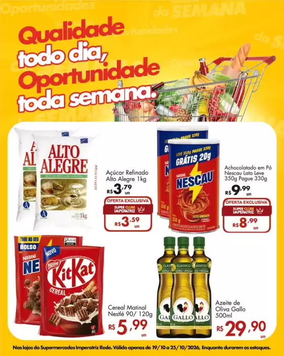 Catálogo Supermercados Imperatriz | Oportunidades da Semana | 2026-10-19T00:00:00.000Z - 2026-10-25T00:00:00.000Z