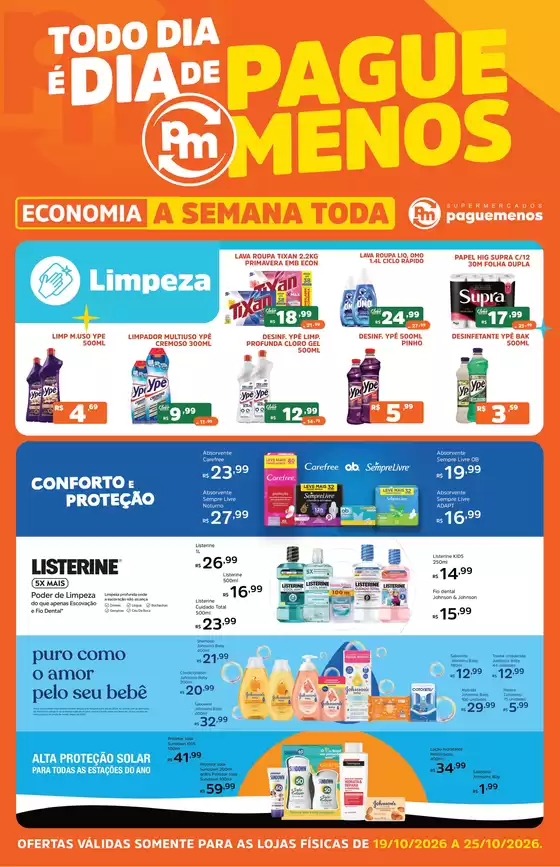 Catálogo Supermercados Pague Menos | Ofertas pague menos super terca e quarta 19 e 25 out | 2026-10-19T00:00:00.000Z - 2026-10-25T00:00:00.000Z