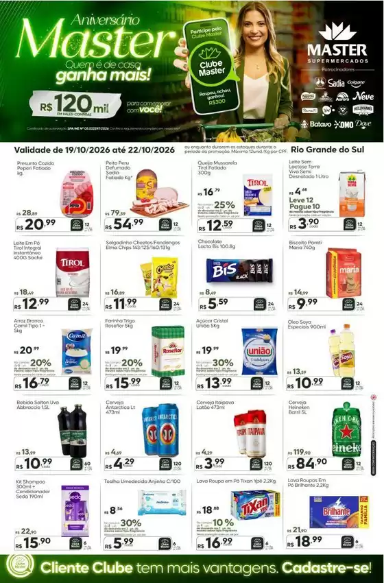 Catálogo Master Supermercados | Semanal master RS | 2026-10-19T00:00:00.000Z - 2026-10-22T00:00:00.000Z
