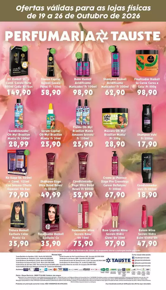 Catálogo Supermercados Tauste | Ofertas Tauste Especial Perfumaria | 2026-10-19T00:00:00.000Z - 2026-10-26T00:00:00.000Z