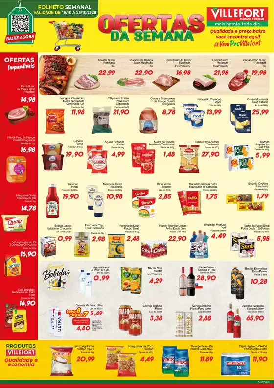Catálogo Villefort Atacadista | Ofertas de Segunda a Domingo | 2026-10-19T00:00:00.000Z - 2026-10-25T00:00:00.000Z