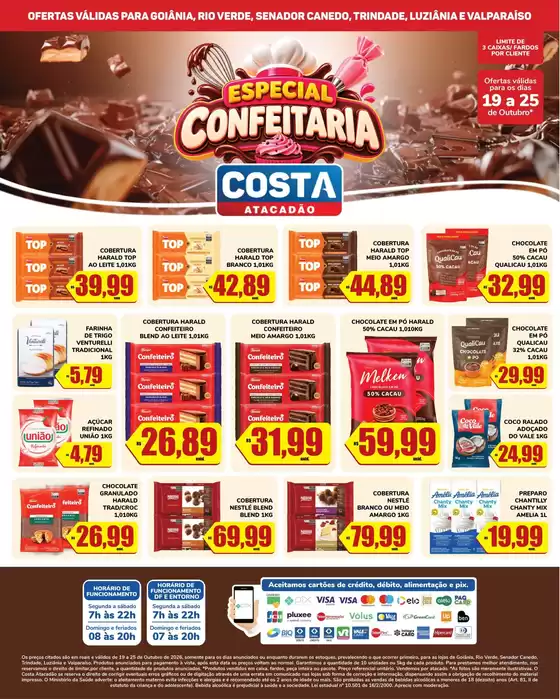 Catálogo Costa Atacadão | ESPECIAL CONFEITARIA | 2026-10-19T00:00:00.000Z - 2026-10-25T00:00:00.000Z