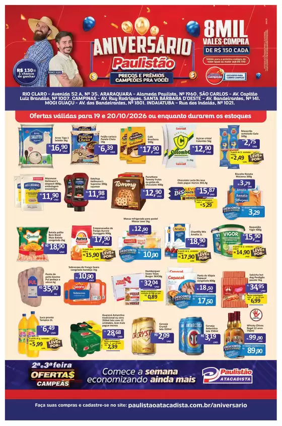 Catálogo Paulistão Atacadista em Ibiporã | Melhores ofertas para compradores econômicos | 2026-10-19T00:00:00.000Z - 2026-10-20T00:00:00.000Z