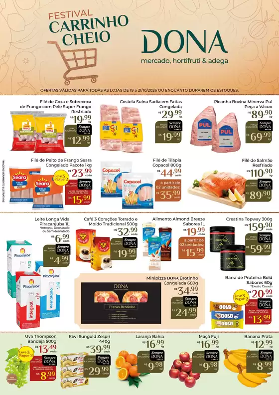 Catálogo Dona de Casa Supermercados | FESTIVAL CARRINHO CHEIO | 2026-10-19T00:00:00.000Z - 2026-10-21T00:00:00.000Z