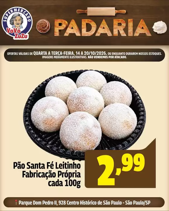 Catálogo Vovó Zuzu em Vacaria | Ofertas da Padaria | 2026-10-20T00:00:00.000Z - 2026-10-20T00:00:00.000Z