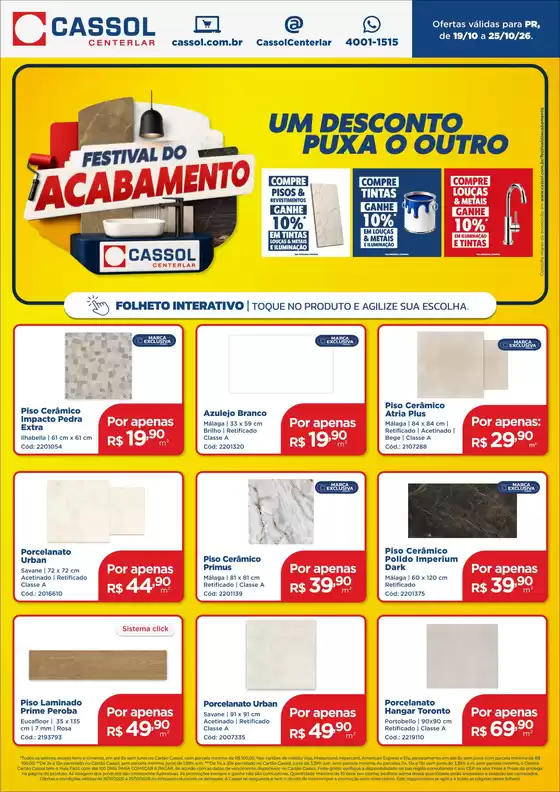 Catálogo Cassol | Melhores ofertas para todos os caçadores de pechinchas | 2026-10-19T00:00:00.000Z - 2026-10-25T00:00:00.000Z