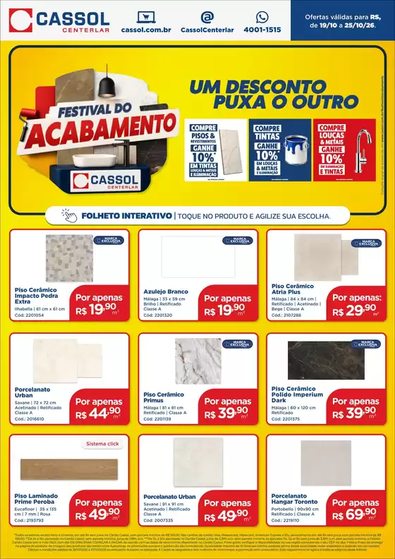 Catálogo Cassol | Descubra ofertas atraentes | 2026-10-19T00:00:00.000Z - 2026-10-25T00:00:00.000Z