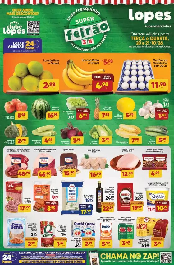 Catálogo Lopes Supermercados | SUPER FEIRÃO - TERÇA E QUARTA | 2026-10-20T00:00:00.000Z - 2026-10-21T00:00:00.000Z