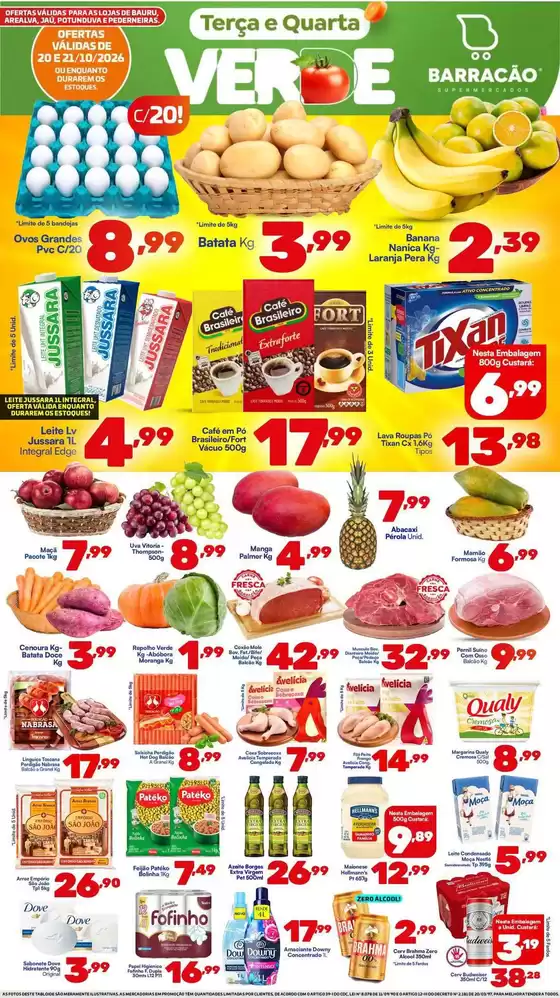 Catálogo Barracão Supermercado | Encarte Barracão Supermercado | 2026-10-20T00:00:00.000Z - 2026-10-21T00:00:00.000Z