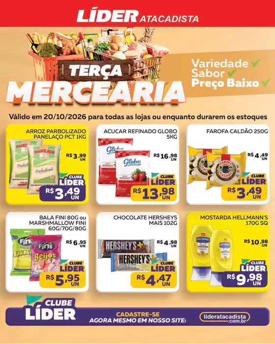 Catálogo Líder Atacadista | Cópia encarte terça da padaria e mer | 2026-10-20T00:00:00.000Z - 2026-10-20T00:00:00.000Z