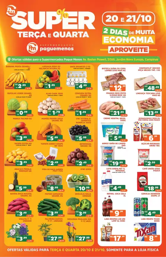 Catálogo Supermercados Pague Menos | Ofertas pague menos super terca e quarta loja 26 20 e 21 out | 2026-10-20T00:00:00.000Z - 2026-10-21T00:00:00.000Z