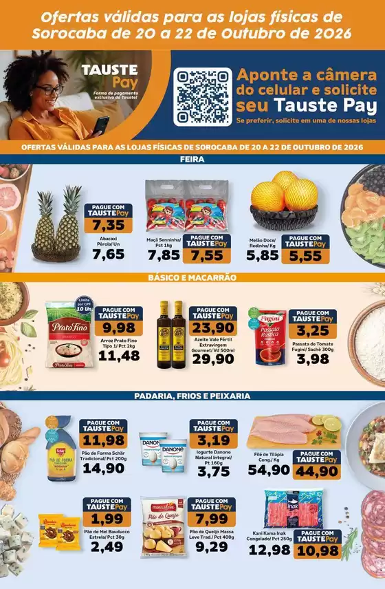 Catálogo Supermercados Tauste | Ofertas Tauste Pay Sorocaba | 2026-10-20T00:00:00.000Z - 2026-10-22T00:00:00.000Z