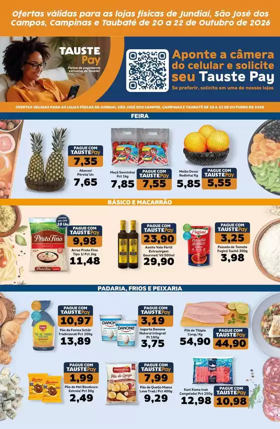 Catálogo Supermercados Tauste | Ofertas Tauste Pay JUN CAM SJC e TAU | 2026-10-20T00:00:00.000Z - 2026-10-22T00:00:00.000Z