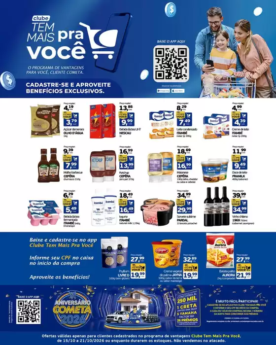 Catálogo Cometa Supermercados | CLUBE TEM MAIS PRA VOCÊ | 2026-10-21T00:00:00.000Z - 2026-10-21T00:00:00.000Z