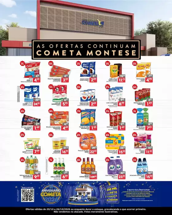 Catálogo Cometa Supermercados em Charqueada | OFERTAS EXCLUSIVAS LOJA MONTESE | 2026-10-21T00:00:00.000Z - 2026-10-26T00:00:00.000Z