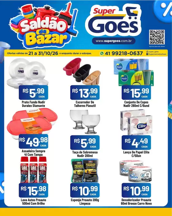 Catálogo Supermercados Goes | Nossas melhores pechinchas | 2026-10-21T00:00:00.000Z - 2026-10-31T00:00:00.000Z