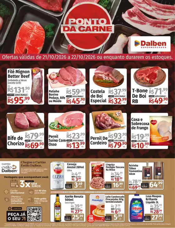 Catálogo Supermercado Dalben | Ponto da carne | 2026-10-21T00:00:00.000Z - 2026-10-22T00:00:00.000Z