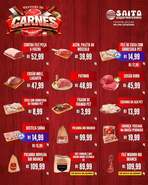 Catálogo Saito Supermercados | Nossas melhores pechinchas | 2026-10-21T00:00:00.000Z - 2026-10-21T00:00:00.000Z