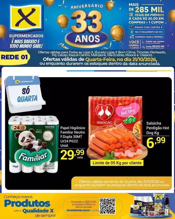 Catálogo X Supermercados | Ótima oferta para caçadores de pechinchas | 2026-10-21T00:00:00.000Z - 2026-10-21T00:00:00.000Z