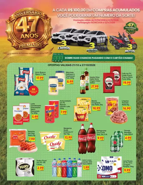 Catálogo Chama Supermercados | Melhores ofertas para compradores econômicos | 2026-10-21T00:00:00.000Z - 2026-10-27T00:00:00.000Z
