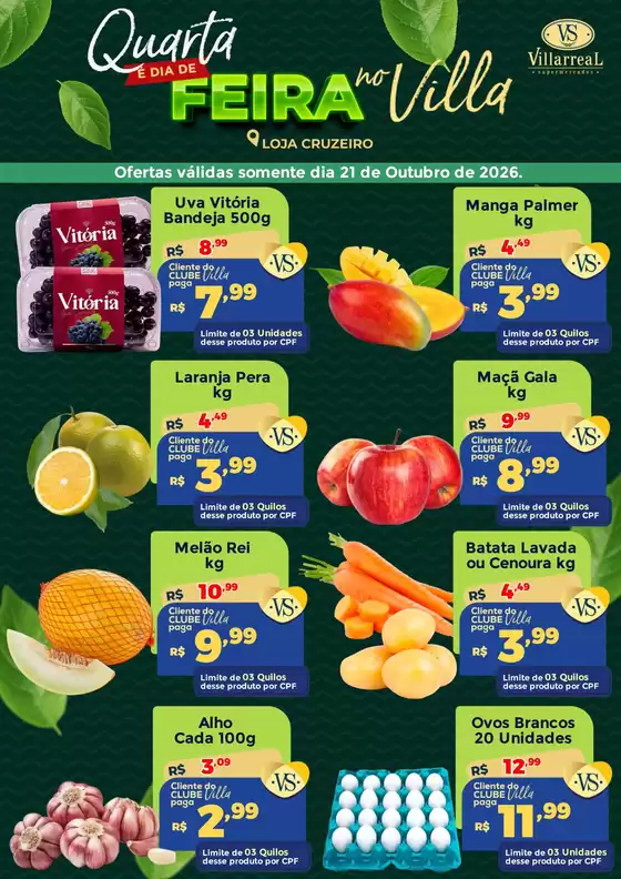Catálogo Villarreal Supermercados | Hortifruti Cruzeiro | 2026-10-21T00:00:00.000Z - 2026-10-21T00:00:00.000Z