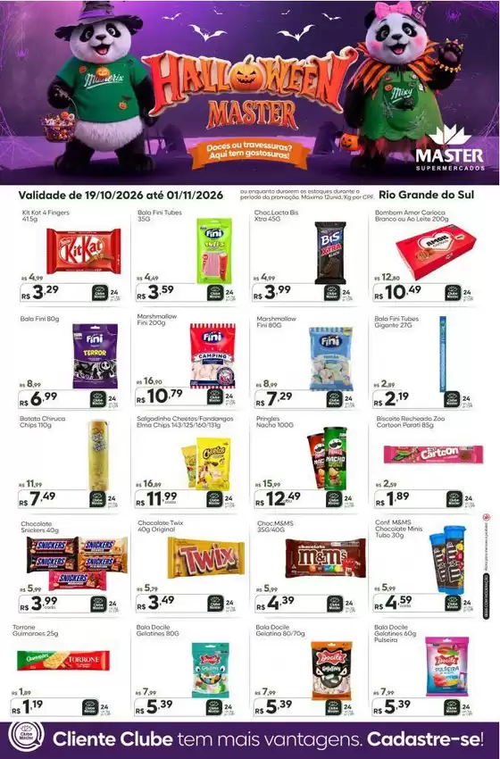 Catálogo Master Supermercados | Master RS ofertas especiais | 2026-10-19T00:00:00.000Z - 2026-11-01T00:00:00.000Z