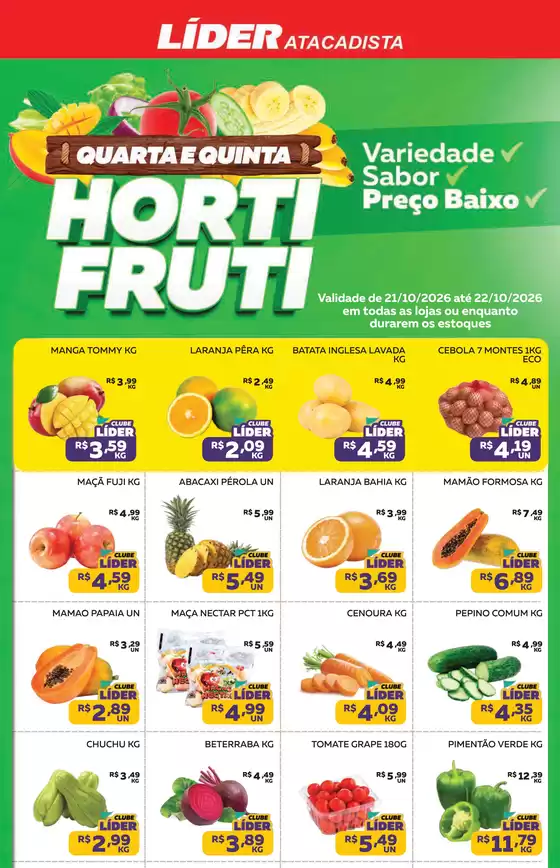 Catálogo Líder Atacadista | Encartequartaequintadohortfruti | 2026-10-21T00:00:00.000Z - 2026-10-22T00:00:00.000Z