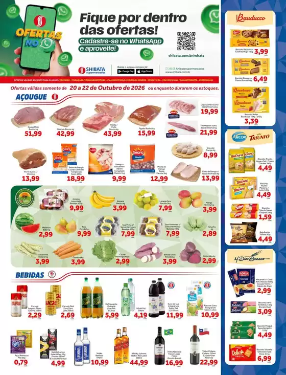 Catálogo Shibata Supermercados | Jornal de Ofertas Cruzeiro Itaqua Mogi César Poá e Guará | 2026-10-21T00:00:00.000Z - 2026-10-22T00:00:00.000Z