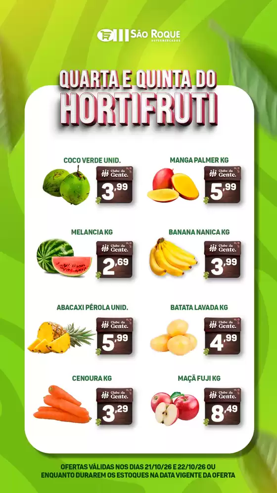 Catálogo São Roque Supermercados | Encarte São Roque Supermercados | 2026-10-21T00:00:00.000Z - 2026-10-22T00:00:00.000Z