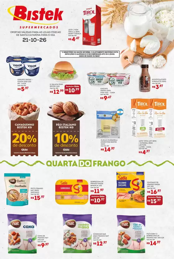 Catálogo Bistek Supermercados | Quarta dos Frios - SC | 2026-10-21T00:00:00.000Z - 2026-10-21T00:00:00.000Z