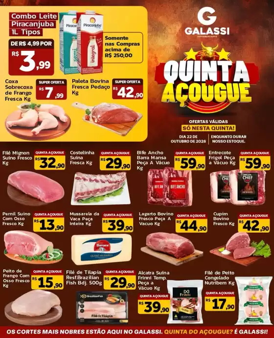 Catálogo Supermercados Galassi | QUINTA ACOUGUE | 2026-10-22T00:00:00.000Z - 2026-10-22T00:00:00.000Z