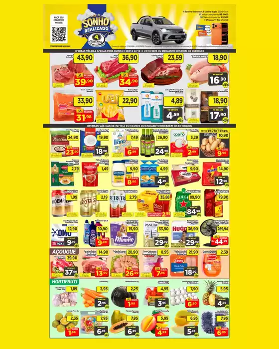 Catálogo Amarelinha Supermercados | SONHO REALIZADO | 2026-10-22T00:00:00.000Z - 2026-10-25T00:00:00.000Z