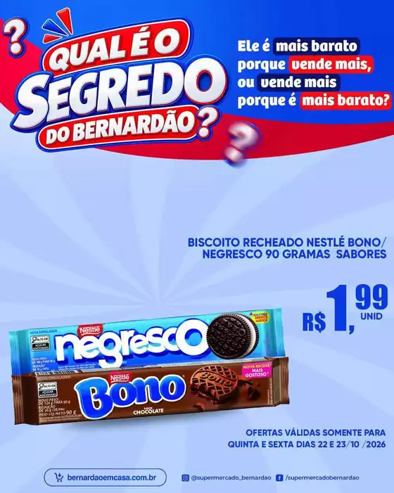 Catálogo Supermercado Bernardão | Encarte Supermercado Bernardão | 2026-10-22T00:00:00.000Z - 2026-10-23T00:00:00.000Z