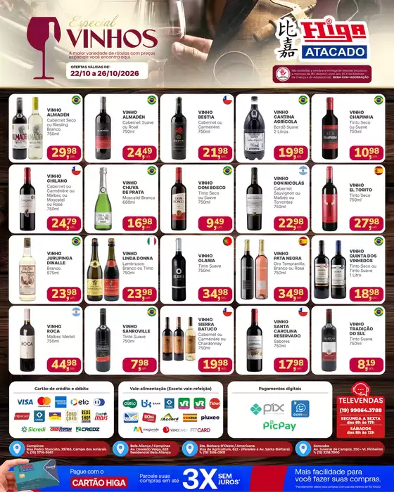 Catálogo Higa Atacado | Higa atacado folheto vinhos 202610222 20261026 YrK99tfZcjFG | 2026-10-22T00:00:00.000Z - 2026-10-26T00:00:00.000Z