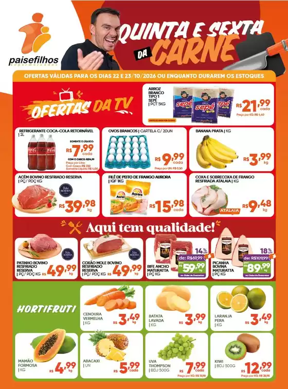 Catálogo Pais e Filhos Supermercados | Encarte Pais e Filhos Supermercados | 2026-10-22T00:00:00.000Z - 2026-10-23T00:00:00.000Z