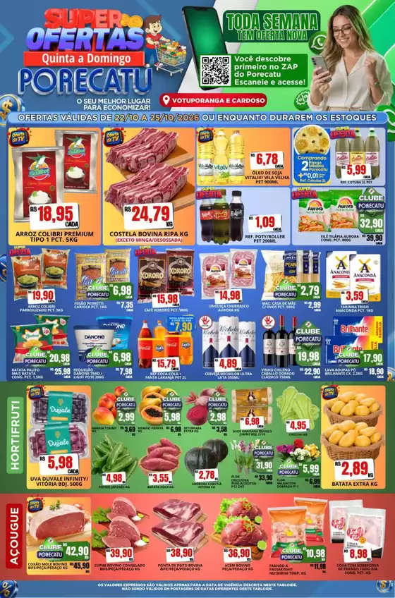 Catálogo Supermercado Porecatu | Encarte Supermercado Porecatu | 2026-10-22T00:00:00.000Z - 2026-10-25T00:00:00.000Z