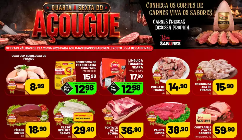 Catálogo Spasso Sabores | QUARTA A SEXTA DO AÇOUGUE | 2026-10-21T00:00:00.000Z - 2026-10-23T00:00:00.000Z